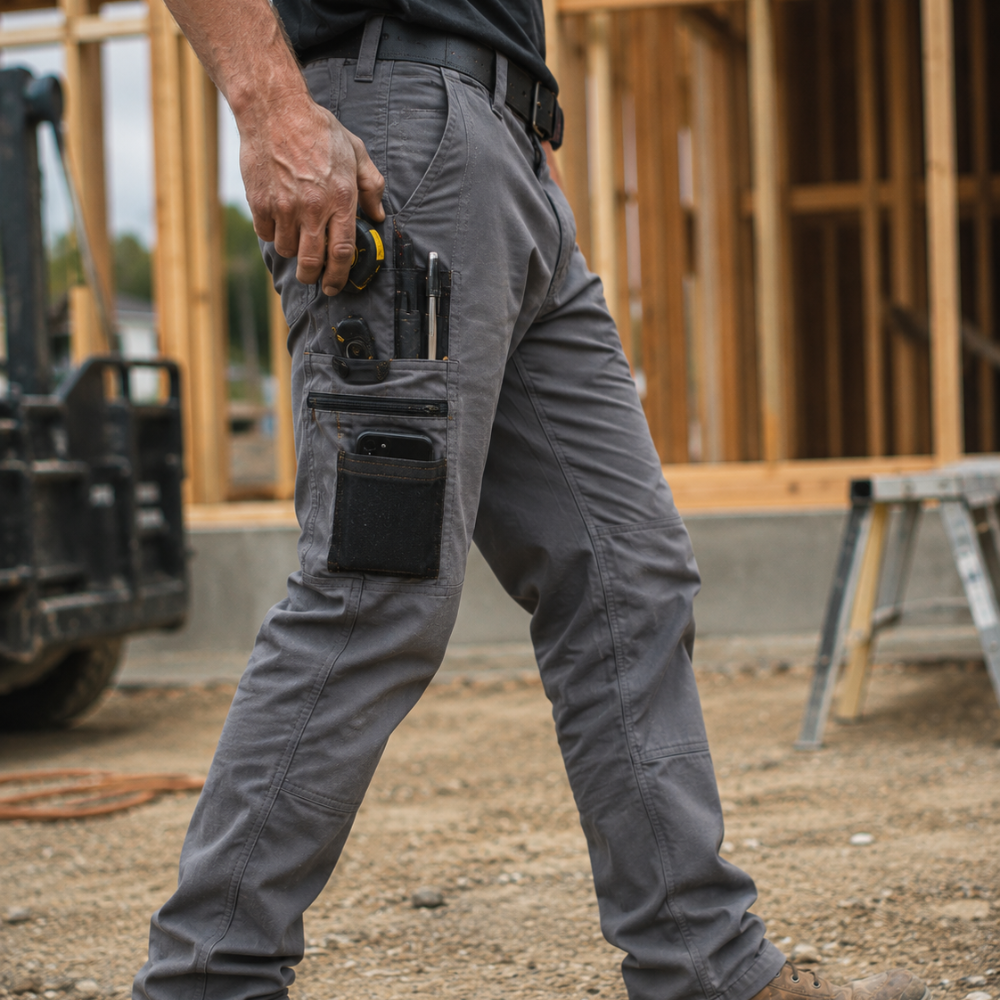 Men's tactical cargo pants with functional utility pockets